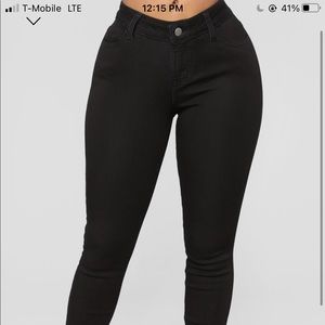 Fashio Nova black jeans